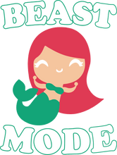Load image into Gallery viewer, Beast mode T-Shirtbeast, fantasy, Ladies, Mens, mermaid, Unisex