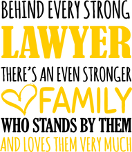 Load image into Gallery viewer, Strong Lawyer T-ShirtBehind every, family, Ladies, law, lawyer, Mens, strong, Unisex