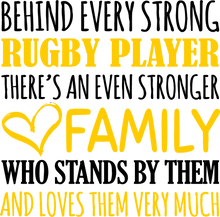 Load image into Gallery viewer, Strong Rugby Player T-ShirtBehind every, family, Ladies, Mens, rugby, sport, strong, Unisex