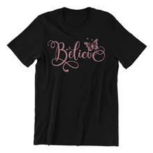 Load image into Gallery viewer, Believe T-shirtchristian, Ladies, Mens, motivation