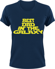 Load image into Gallery viewer, Best dad in the galaxy T-Shirtdad, Dad Jokes, Fathers day, Ladies, Mens, Star wars, Unisex