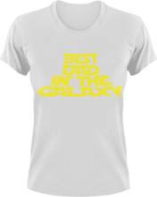 Load image into Gallery viewer, Best dad in the galaxy T-Shirtdad, Dad Jokes, Fathers day, Ladies, Mens, Star wars, Unisex