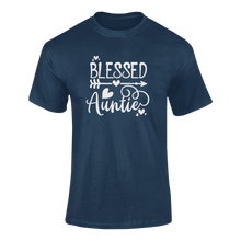 Load image into Gallery viewer, Blessed Aunt Cute T-Shirtaunt, blessed, cute, family, Ladies, Mens, Unisex