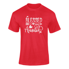 Load image into Gallery viewer, Blessed Aunt Cute T-Shirtaunt, blessed, cute, family, Ladies, Mens, Unisex