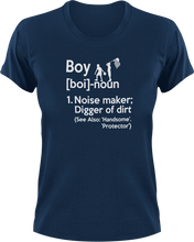 Load image into Gallery viewer, Boy T-Shirtboy, Ladies, Mens, noun, Unisex