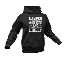 Load image into Gallery viewer, Camper Caution Flying Chairs Hoodie