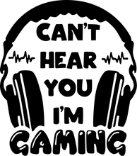 Load image into Gallery viewer, Can't Hear You I'm Gaming Kids T-Shirtboy, dog, gaming, girl, kids, neice, nephew