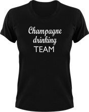 Load image into Gallery viewer, Champagne Drinking Team T-Shirtchampagne, drink, drinking, Ladies, Mens, party, Unisex