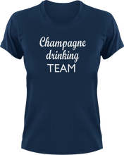 Load image into Gallery viewer, Champagne Drinking Team T-Shirtchampagne, drink, drinking, Ladies, Mens, party, Unisex
