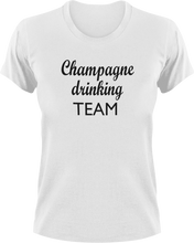 Load image into Gallery viewer, Champagne Drinking Team T-Shirtchampagne, drink, drinking, Ladies, Mens, party, Unisex