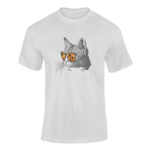 Load image into Gallery viewer, Cool Beach Cat Novelty T-Shirtbeach, beach fun, beach life, cat, cat mom, Ladies, Mens, pets, Unisex