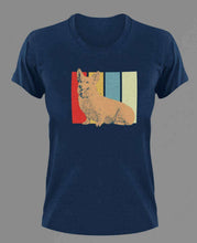 Load image into Gallery viewer, Retro Corgi T-Shirtanimals, dog, Ladies, Mens, pets, Unisex