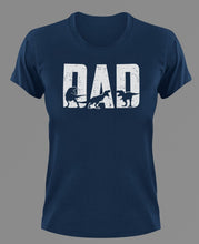 Load image into Gallery viewer, Dad dinosaur T-Shirtdad, Dinosaur, Fathers day, funny, Ladies, Mens, Unisex