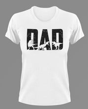 Load image into Gallery viewer, Dad dinosaur T-Shirtdad, Dinosaur, Fathers day, funny, Ladies, Mens, Unisex