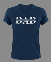 Load image into Gallery viewer, Dad with names T-Shirtdad, Fathers day, Ladies, Mens, Unisex