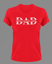 Load image into Gallery viewer, Dad with names T-Shirtdad, Fathers day, Ladies, Mens, Unisex
