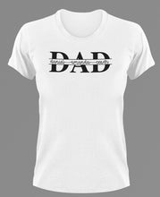 Load image into Gallery viewer, Dad with names T-Shirtdad, Fathers day, Ladies, Mens, Unisex