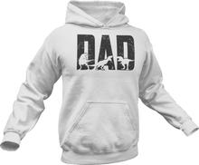 Load image into Gallery viewer, Dinosaur dad printed on a white T-Shirt