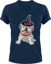 Load image into Gallery viewer, Dog wizard T-Shirtanimals, dog, dogs, Halloween, Ladies, Mens, pets, scary, scary movies, Unisex, wizard