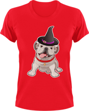 Load image into Gallery viewer, Dog wizard T-Shirtanimals, dog, dogs, Halloween, Ladies, Mens, pets, scary, scary movies, Unisex, wizard