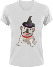 Load image into Gallery viewer, Dog wizard T-Shirtanimals, dog, dogs, Halloween, Ladies, Mens, pets, scary, scary movies, Unisex, wizard
