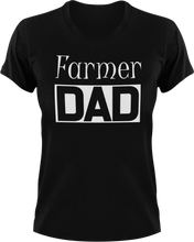 Load image into Gallery viewer, Farmer DAD T-Shirtanimals, cool dad, dad, farm, farmer, farming, Mens, Unisex