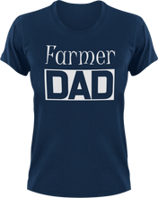 Load image into Gallery viewer, Farmer DAD T-Shirtanimals, cool dad, dad, farm, farmer, farming, Mens, Unisex