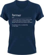 Load image into Gallery viewer, Farmer T-Shirtfarm, farmer, farming, job, Ladies, Mens, noun, Unisex