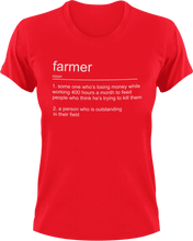 Load image into Gallery viewer, Farmer T-Shirtfarm, farmer, farming, job, Ladies, Mens, noun, Unisex