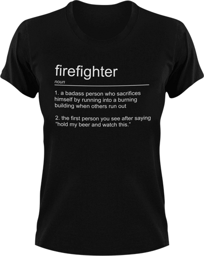 Firefighter T-Shirtfire, Firefighter, firefighter mom, fireman, job, Ladies, Mens, noun, Unisex