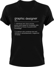 Load image into Gallery viewer, Graphic Designer T-Shirtgraphic designer, job, Ladies, Mens, noun, Unisex