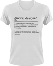 Load image into Gallery viewer, Graphic Designer T-Shirtgraphic designer, job, Ladies, Mens, noun, Unisex