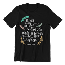 Load image into Gallery viewer, He will cover you with His Feather & under His wings you will find refuge Psalm 91