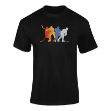 Load image into Gallery viewer, Hockey Player Silhouette T-ShirtLadies, Mens, Unisex, Wolves Ice Hockey