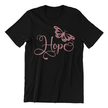 Load image into Gallery viewer, Hope Butterfly T-shirtButterfly, christian, family, Ladies, Mens, motivation, Unisex