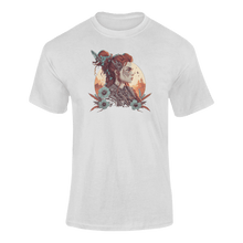 Load image into Gallery viewer, Horizon Zero Dawn Fanart - Aloy T-ShirtChantel Fourie, fanart, gamer, games, gaming, Horizon, Horizon Zero Dawn, Ladies, Mens, Unisex, videogames