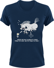 Load image into Gallery viewer, Horses are only scared of 2 things T-Shirtfantasy, horses, Ladies, Mens, unicorn, Unisex