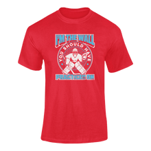 Load image into Gallery viewer, I'm The Wall You Should Have Practiced On T-ShirtLadies, Mens, Unisex, Wolves Ice Hockey