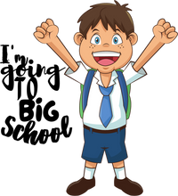 Load image into Gallery viewer, I'm Going To Big School Kids T-Shirtboy, dog, dyzynu, girl, kids, neice, nephew