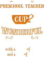 Load image into Gallery viewer, I'm not just a preschool teacher I'm a big cup of wonderful Hoodie