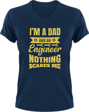 Load image into Gallery viewer, I'm A Dad And An Engineer T-Shirtcool dad, dad, Dad Jokes, engineer, job, Ladies, Mens, super dad, Unisex