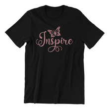 Load image into Gallery viewer, Inspire Butterfly T-shirtButterfly, christian, Ladies, Mens, motivation, Unisex