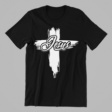 Load image into Gallery viewer, Jesus Cross T-shirtchristian, cross, Ladies, Mens, motivation, Unisex