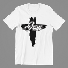 Load image into Gallery viewer, Jesus Cross T-shirtchristian, cross, Ladies, Mens, motivation, Unisex