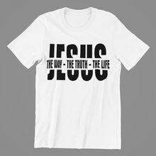 Load image into Gallery viewer, Jesus The Way The Truth The Life T-shirtchristian, Ladies, Mens, motivation, Unisex