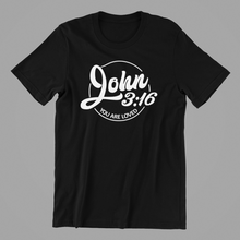 Load image into Gallery viewer, John 3 16 T-shirtchristian, Ladies, Mens, motivation, Unisex