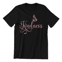 Load image into Gallery viewer, Kindness Butterfly T-shirtanimals, aunt, brother, Butterfly, christian, dad, family, Ladies, Mens, mom, motivation, neice, nephew, pets, sister, uncle