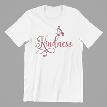 Load image into Gallery viewer, Kindness Butterfly T-shirtanimals, aunt, brother, Butterfly, christian, dad, family, Ladies, Mens, mom, motivation, neice, nephew, pets, sister, uncle