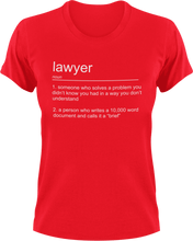 Load image into Gallery viewer, Lawyer T-Shirtjob, Ladies, law, lawyer, Mens, noun, Unisex
