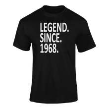 Load image into Gallery viewer, Legend Since 1968 55th Birthday T-shirtbirthday, Ladies, Mens, Unisex